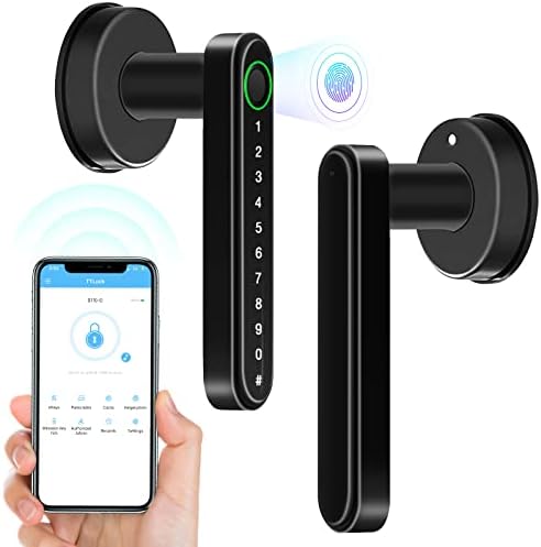 Fingerprint Door Lock Black