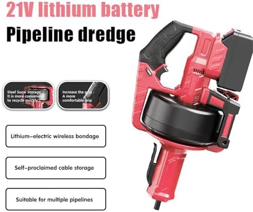 Cordless Adjustable Drain Snake Auger