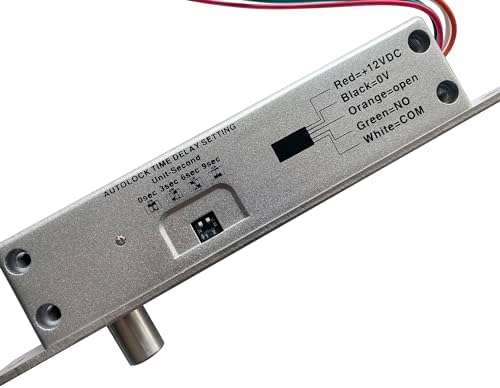 UHPPOTE Fail-Secure Deadbolt Lock for Narrow Doors 12VDC