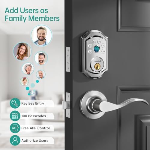 Hornbill - Smart Security Modern Door Lock with Fingerprint App Integration