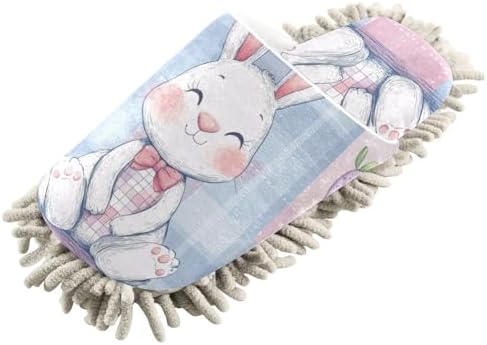 Washable Microfiber Mop Slipper for MenWomen Soft Noiseless Floor Cleaning Tool
