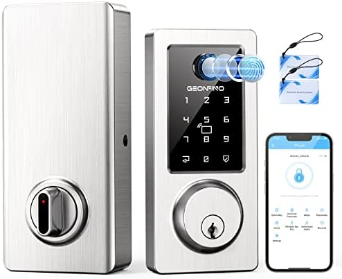 Fingerprint Deadbolt Smart Lock with 6-in-1 Unlock Options