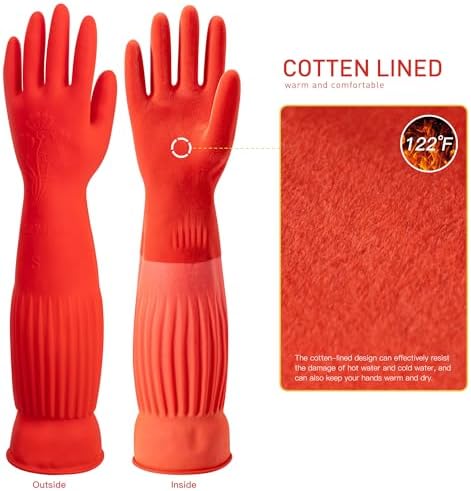 ThxToms Rubber Dishwashing Gloves