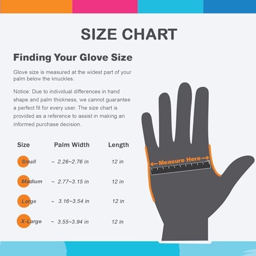 Bamythm 3-Pair Reusable Cleaning Gloves Set GreenRedOrange