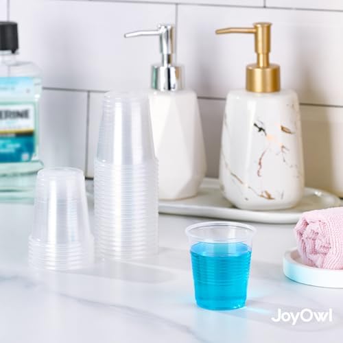 JoyOwl 3oz Disposable Plastic Cups