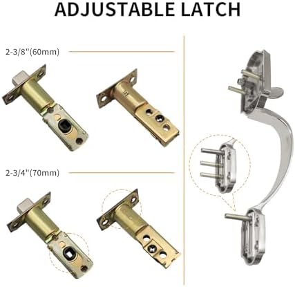 HardHawk Front Door Handle Set with Deadbolt Lever 1