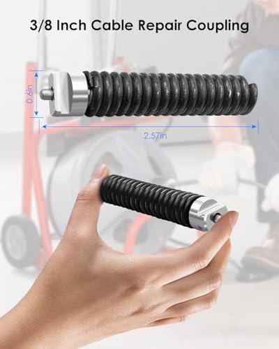 DRD100 -JUFZQOIW Cable Repair Coupling for Drain Cleaning equipment