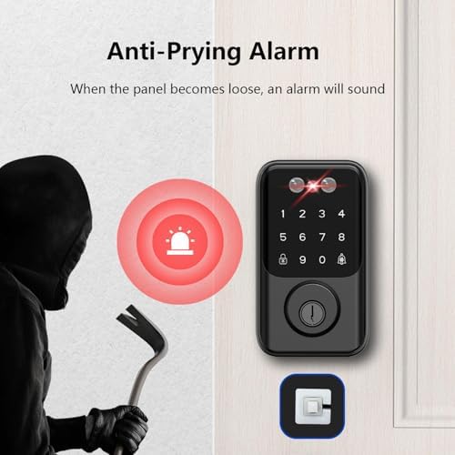 Jacchozhi 3D Face Recognition Smart Deadbolt Lock 1