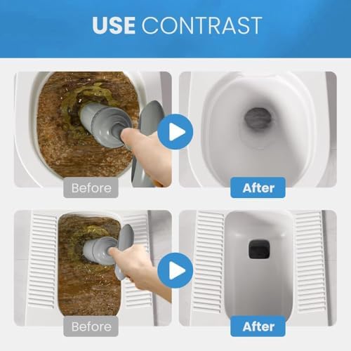 Fast-Acting 2025 Upgraded Toilet Plunger for Efficient Drain Cleaning Pink