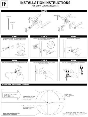 Ronn Door Handle Deadbolt Combo