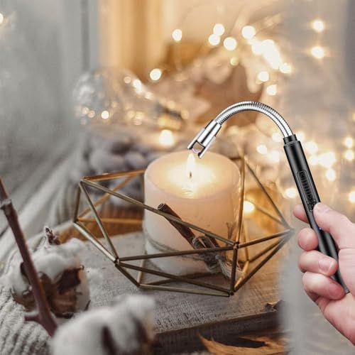 Windproof USB Rechargeable Candle Lighter for Outdoor Use