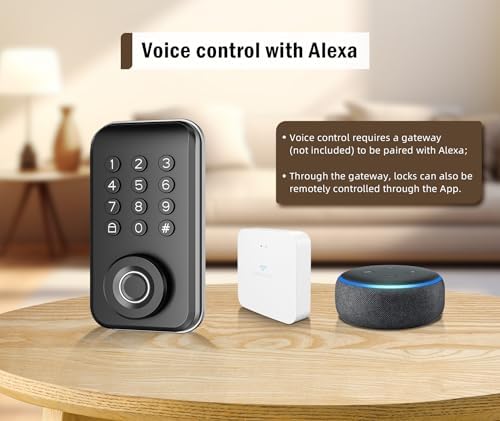Smart IP54 Waterproof Deadbolt System with 4 Unlock Methods