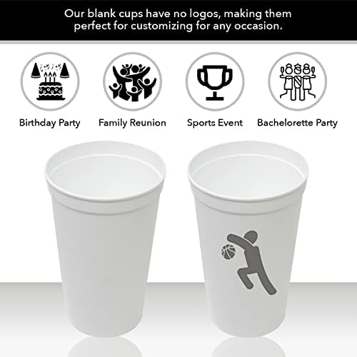 Perfect 22oz Rolling Sands Reusable Plastic Cups wLogo-Free