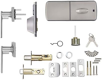 Amazon Basics - Secure and Simple Keyless Door Lock Satin Nickel 1-Pack