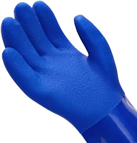 2 Pairs Latex-Free Cleaning Gloves for Kitchen Cleaning Blue
