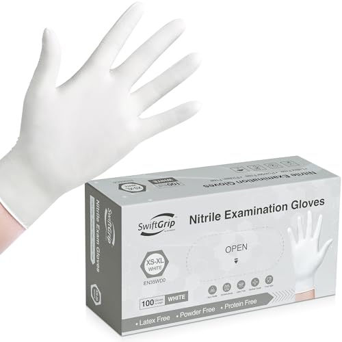 SwiftGrip Disposable Nitrile Exam Gloves Non-Sterile Danger-Free