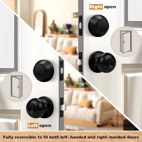 Probrico Door Knob Deadbolt Set