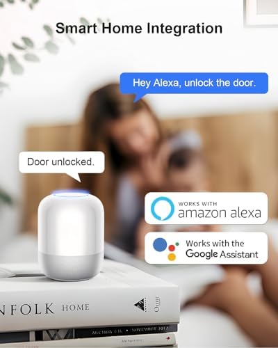 Wi-Fi Smart Door Lock Keyless Entry No Hub Required Matte Black