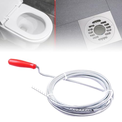 Reusable Steel Wire Drain Auger for Tough Clogs
