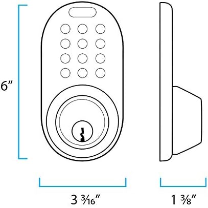 MiLocks Keyless Deadbolt Passage Knob_combo Antique Brass Versatile Door Security Solution