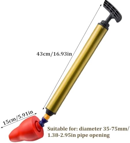 Ergonomic High Pressure Toilet Plunger