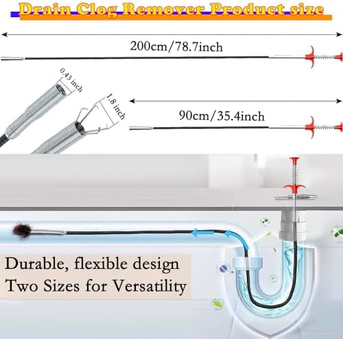 Heavy-Duty Drain Cleaner Set
