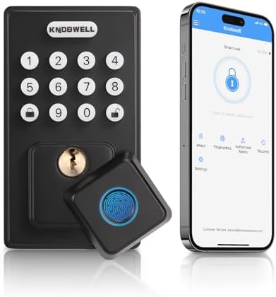 Secure Front Door Lock with Fingerprint Keypad for Home Apartment Use