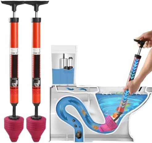 Fast-acting toilet plunger kit for clogged pipes