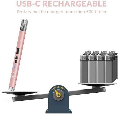 Smarter Electric Candle Lighter with Built-in Flashlight USB Rechargeable