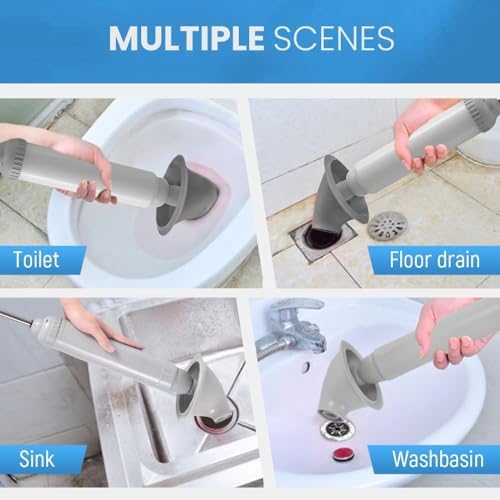 Fast-Acting 2025 Upgraded Toilet Plunger for Efficient Drain Cleaning Pink