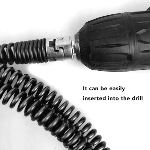 Professional Electric Drill-Driven Drain Auger 98ft