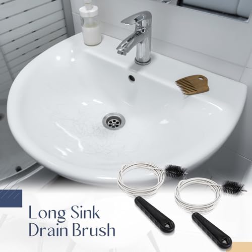 Baderke 2 Pcs Flexible Long Sink Drain brushes