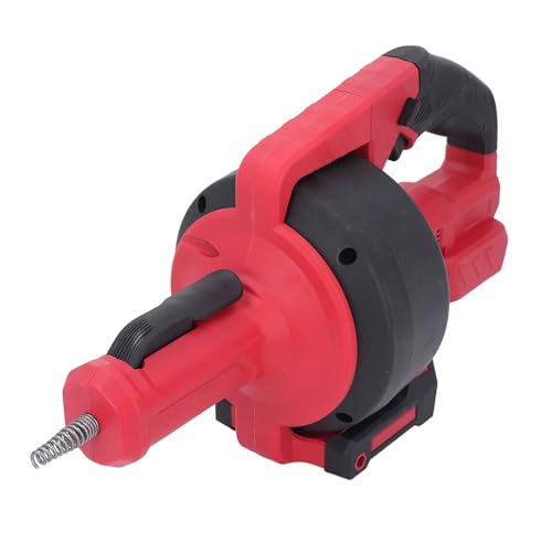 Cordless Electric Drain Auger Red