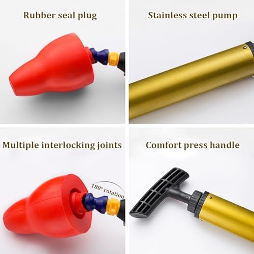 Ergonomic High Pressure Toilet Plunger