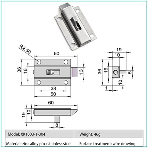 Fangzhun Door Latch 236 Inch