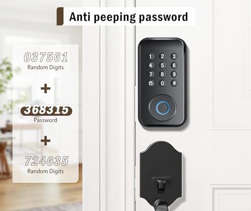 Smart IP54 Waterproof Deadbolt System with 4 Unlock Methods