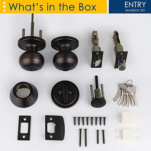 Secure Entry Door Knob Deadbolt Set