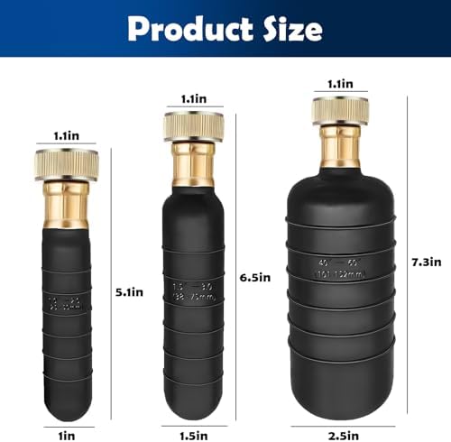 iSNTL Drain Bladder Kit 3 Pcs for 1-6 Inch Pipes