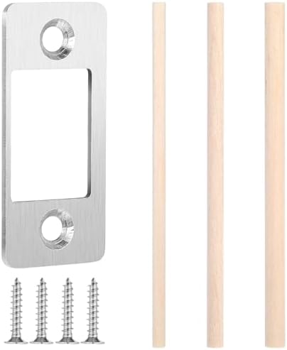 Deadbolt Strike Plate for Misaligned Doors