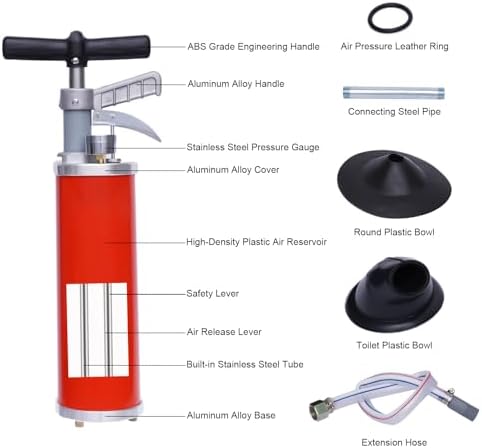 ADURABLE HIGH-PRESSURE TOILET PLURGER