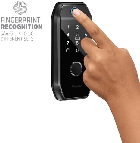Energizer Smart Door Lock with Fingerprint Entry