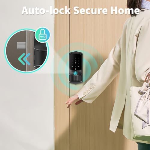 Multi-Function Smart Door Lock with Fingerprint App Control