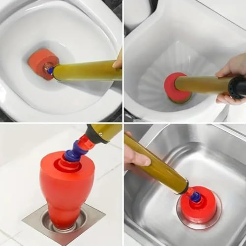 Eco-Friendly Sink Toilet Plunger with 180 Rotation