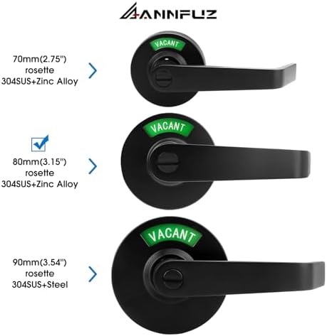 Privacy Lever Lock Door Stop with Indicators