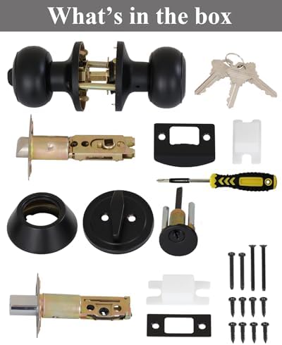 All Keyed Alike Entry Door Knobs and Deadbolt Set