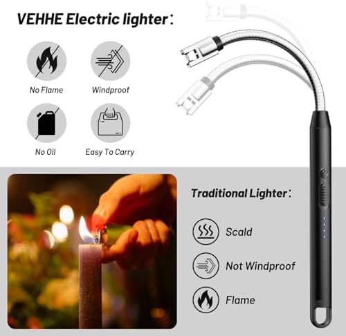 Vivid Flameless Electric Lighter with 360 Flexible Neck for Any Environment