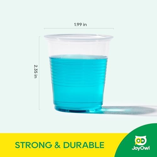 JoyOwl 3oz Disposable Plastic Cups
