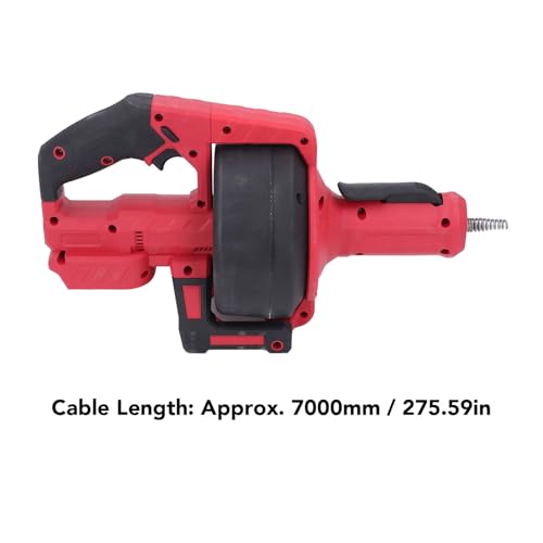 Cordless Electric Drain Auger Red