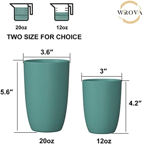 Wrova Wheat Straw Cups - 6PK