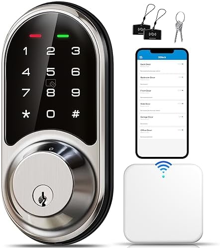 Veise WiFi Smart Lock with Touchscreen and App Control